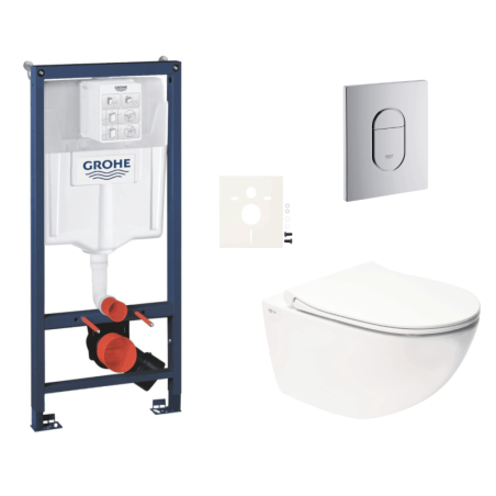 Závěsný wc set do lehkých stěn / předstěnová montáž Swiss Aqua Technologies Infinitio SIKOGRSIN11A