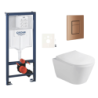Závěsný wc set do lehkých stěn / předstěnová montáž Glacera Ava SIKOGRSAVASCDL0