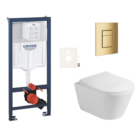 Závěsný wc set do lehkých stěn / předstěnová montáž Glacera Ava SIKOGRSAVASCGL0