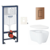 Závěsný wc set do lehkých stěn / předstěnová montáž GROHE Essence SIKOGRSESSCDL0