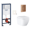 Závěsný wc set do lehkých stěn / předstěnová montáž GROHE Euro Ceramic SIKOGRSEUSCDL0