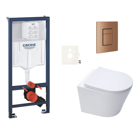 Závěsný wc set do lehkých stěn / předstěnová montáž Swiss Aqua Technologies Infinitio SIKOGRSIN10SCDL0