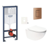 Závěsný wc set do lehkých stěn / předstěnová montáž Swiss Aqua Technologies Infinitio SIKOGRSIN11SCDL0