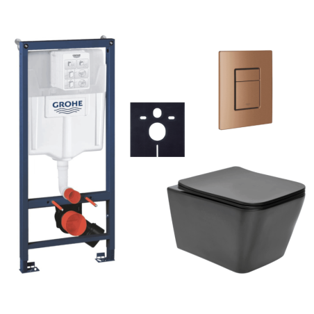 Závěsný wc set do lehkých stěn / předstěnová montáž Swiss Aqua Technologies Infinitio SIKOGRSIN12BSCDL0