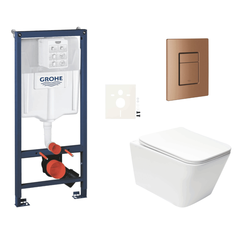 Závěsný wc set do lehkých stěn / předstěnová montáž Swiss Aqua Technologies Infinitio SIKOGRSIN12SCDL0