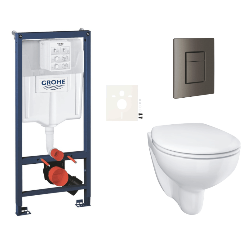 Závěsný wc set do lehkých stěn / předstěnová montáž GROHE Bau Ceramic SIKOGRSBAUSCAL0