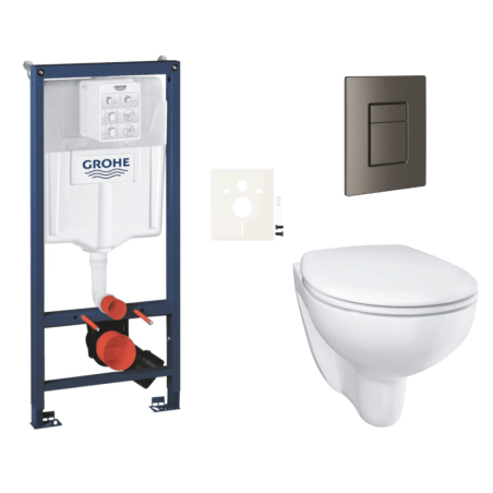 Závěsný wc set do lehkých stěn / předstěnová montáž GROHE Bau Ceramic SIKOGRSBAUSCAL0