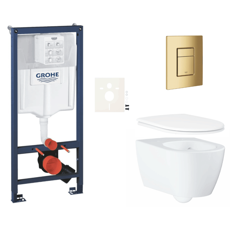 Závěsný wc set do lehkých stěn / předstěnová montáž GROHE Essence SIKOGRSESSCGL0