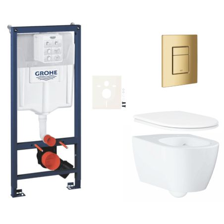 Závěsný wc set do lehkých stěn / předstěnová montáž GROHE Essence SIKOGRSESSCGL0