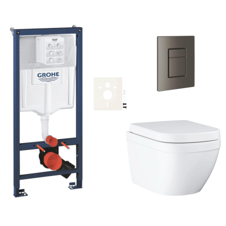 Závěsný wc set do lehkých stěn / předstěnová montáž GROHE Euro Ceramic SIKOGRSEUSCAL0