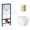 Závěsný wc set do lehkých stěn / předstěnová montáž GROHE Euro Ceramic SIKOGRSEUSCGL0