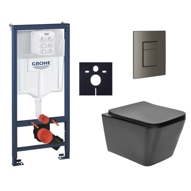 Závěsný wc set do lehkých stěn / předstěnová montáž Swiss Aqua Technologies Infinitio SIKOGRSIN12BSCAL0