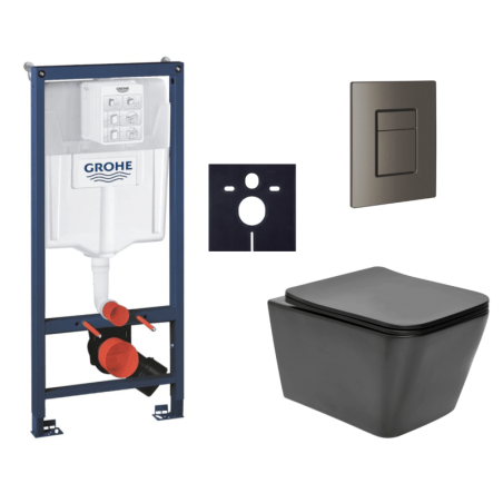 Závěsný wc set do lehkých stěn / předstěnová montáž Swiss Aqua Technologies Infinitio SIKOGRSIN12BSCAL0