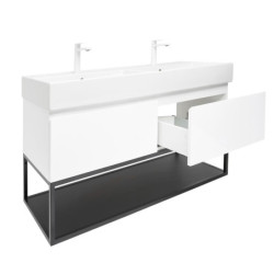 Koupelnová skříňka s umyvadlem SAT B-Way 119x30x45 cm bílá lesk BWAY120WU2BBF