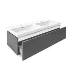 Koupelnová skříňka s umyvadlem SAT Feel 120x30x44,8 cm antracit mat SATFEEL120ANTU4