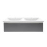 Koupelnová skříňka s umyvadlem SAT Feel 120x30x44,8 cm antracit mat SATFEEL120ANTU4
