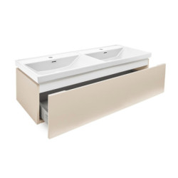 Koupelnová skříňka s umyvadlem SAT Feel 120x30x44,8 cm pískově béžová mat SATFEEL120BEU4