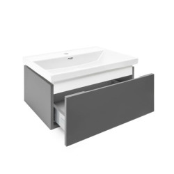 Koupelnová skříňka s umyvadlem SAT Feel 60x30x44,8 cm antracit mat SATFEEL60ANTU4