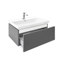 Koupelnová skříňka s umyvadlem a baterií SAT Feel 60x30x44,8 cm antracit mat SATFEEL60ANTU4BA