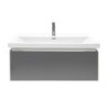 Koupelnová skříňka s umyvadlem a baterií SAT Feel 80x30x44,8 cm antracit mat SATFEEL80ANTU4BA