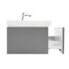 Koupelnová skříňka s umyvadlem SAT Feel 120x30x44,8 cm antracit mat SATFEEL120ANTU4BA