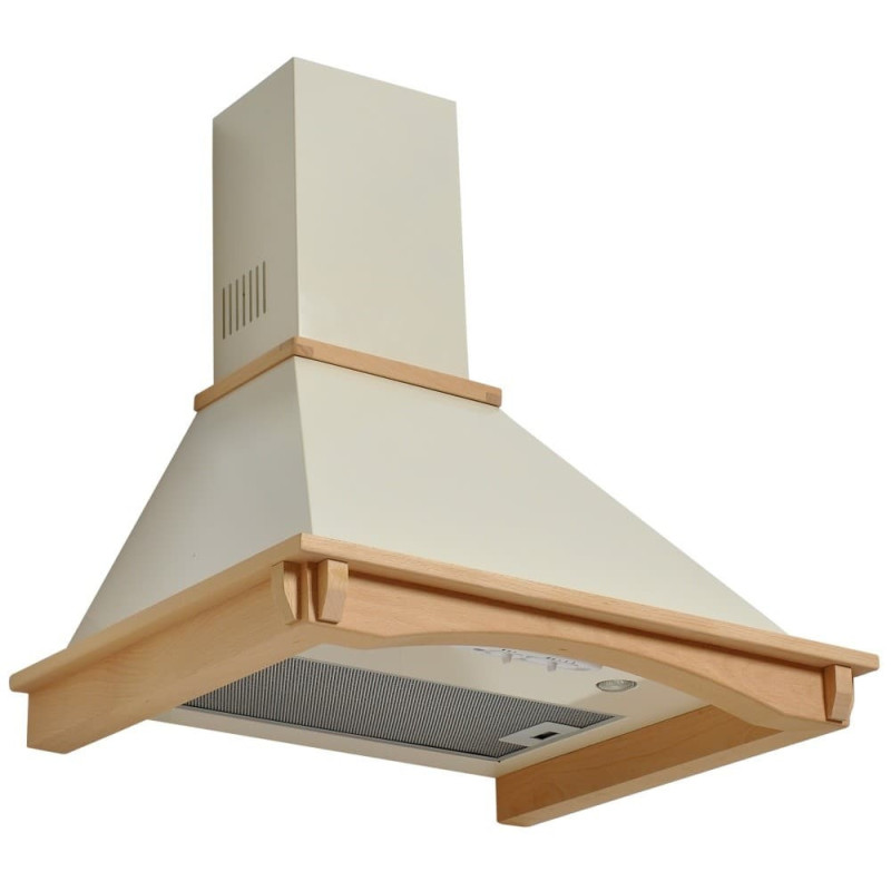 Rustikální komínová digestoř s bukovým dřevem CATA EMPIRE KD 304060