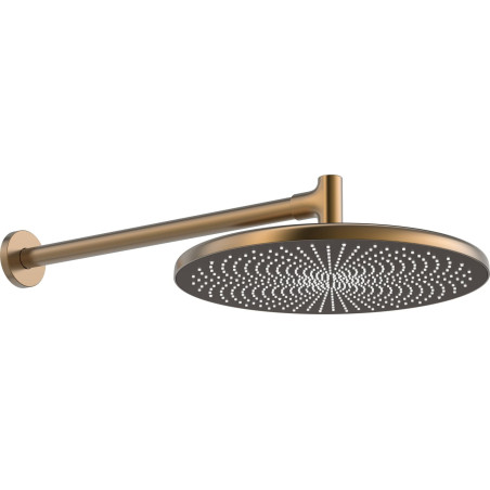 Hlavová sprcha Hansa Aurelia na stěnu včetně sprchového ramena broušený bronz 4726030081