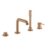 Vanová baterie GROHE Essence New s vanovým setem Brushed Warm Sunset 19578DL1