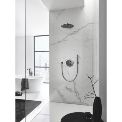 Hlavová sprcha GROHE Rainshower Cosmopolitan Metal včetně sprchového ramena Hard Graphite 26066A00