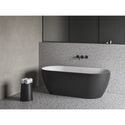 Volně stojící vana Ravak Freedom O Tec 170x77 cm akrylát levá i pravá černá / bílá CD51700000