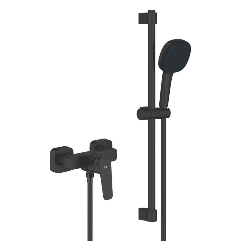 Sprchová baterie GROHE Cubeo se sprchovým setem 150 mm černá matná 1018252430