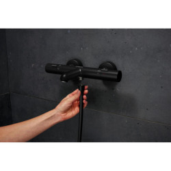 Vanová baterie Hansgrohe Ecostat Fine bez sprchového setu 150 mm černá matná 13325670