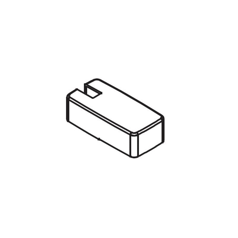 Náhradní díl krytka na profil SAT černá NDSATFUDP10C