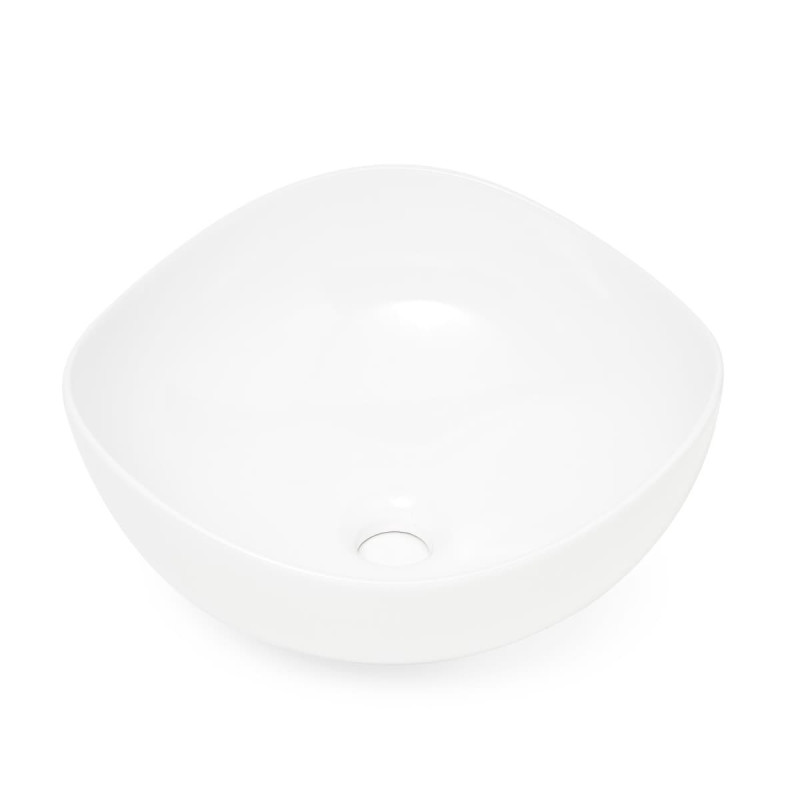 Umyvadlo na desku SAT Feel 38x38 cm bez otvoru na baterii SATUMFEEL3838