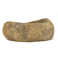 Umyvadlo na desku SAT Purity kámen bez otvoru pro baterii, bez přepadu SATSTONE