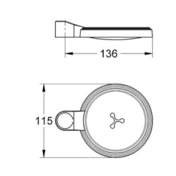 Mýdlenka GROHE transparent G27206000