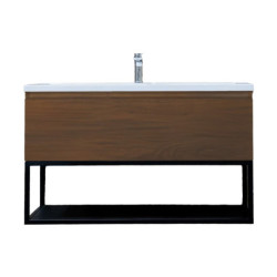 Koupelnová skříňka s umyvadlem SAT B-Way 99x30x45 cm ořech mat BWAY100NUTU