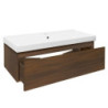 Koupelnová skříňka s umyvadlem SAT B-Way 99x30x45 cm ořech mat BWAY100NUTU1
