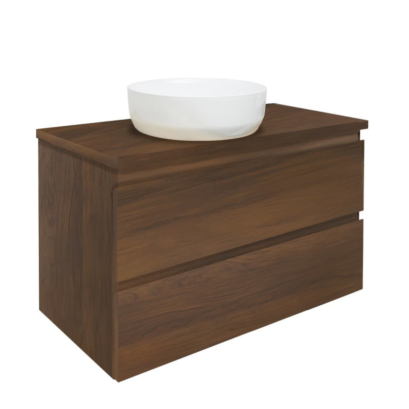 Koupelnová skříňka s krycí deskou SAT B-Way 99x50x45 cm ořech mat BWAY2100NUTDESK