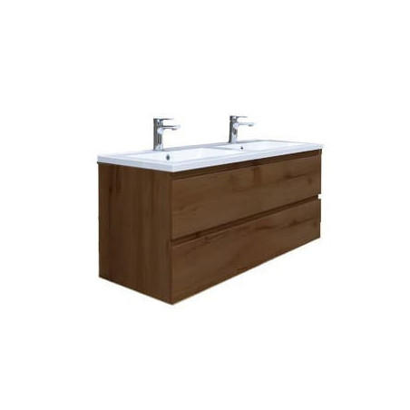 Koupelnová skříňka s umyvadlem SAT B-Way 119x50x45 cm ořech mat BWAY2120NUTU