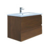 Koupelnová skříňka s umyvadlem SAT B-Way 79x50x45 cm ořech mat BWAY280NUTU