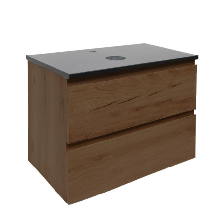 Koupelnová skříňka s technickým kamenem SAT B-Way 59x30x45 cm ořech mat BWAY60NUTTK