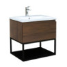 Koupelnová skříňka s umyvadlem SAT B-Way 59x30x45 cm ořech mat BWAY60NUTU