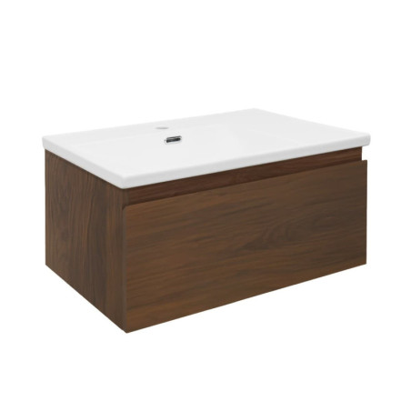 Koupelnová skříňka s umyvadlem SAT B-Way 59x30x45 cm ořech mat BWAY60NUTU1