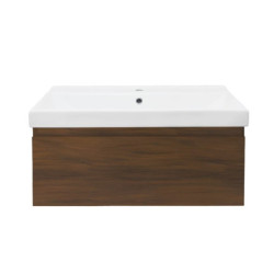 Koupelnová skříňka s umyvadlem SAT B-Way 80x30x45 cm ořech mat BWAY80NUTU1