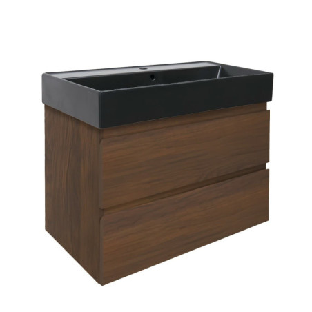 Koupelnová skříňka s umyvadlem SAT B-Way 80x30x45 cm ořech mat BWAY80NUTU4B