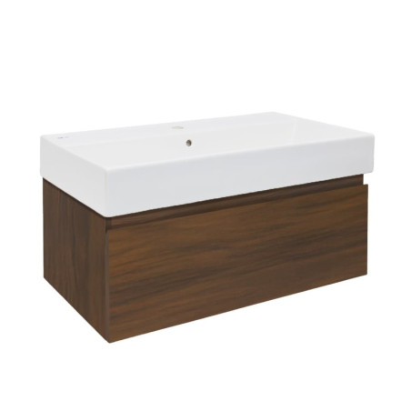 Koupelnová skříňka s umyvadlem SAT B-Way 80x30x45 cm ořech mat BWAY80NUTU2