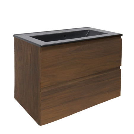 Koupelnová skříňka s umyvadlem SAT B-Way 79x50x45 cm ořech mat BWAY280NUTU4B