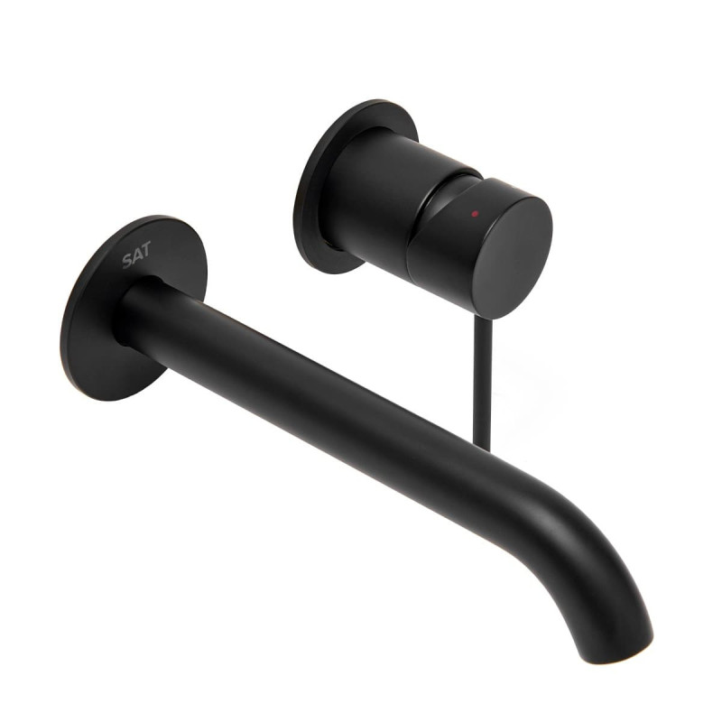 Umyvadlová baterie SAT Aurum včetně podomítkového tělesa černá matná SATBAUR101C