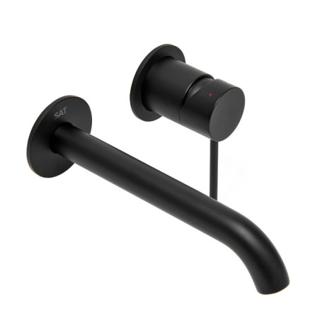 Umyvadlová baterie SAT Aurum včetně podomítkového tělesa černá matná SATBAUR101C